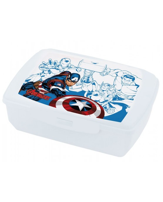 Plast. box na jedlo Avengers- Cap. America 20x13 cm