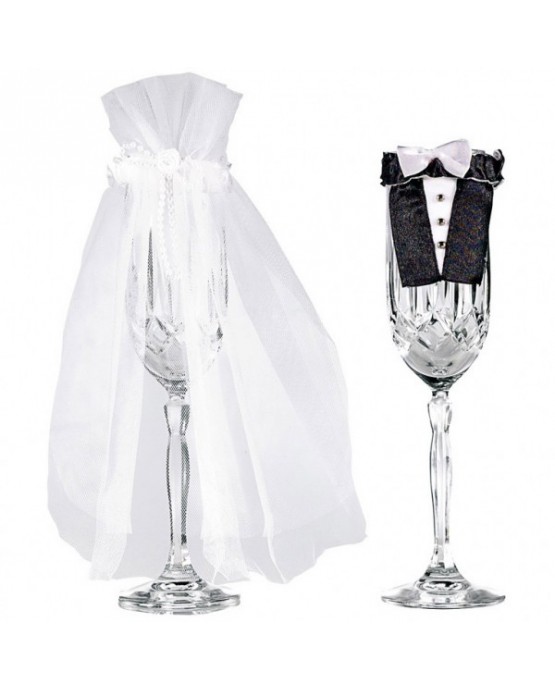 Dek. na poháre - ženích a nevesta