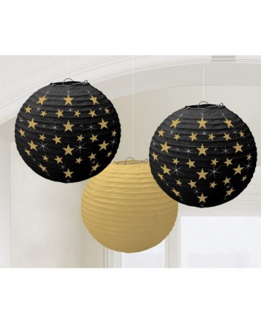 Dekorácia- lampióny- Hollywood 24cm 3ks