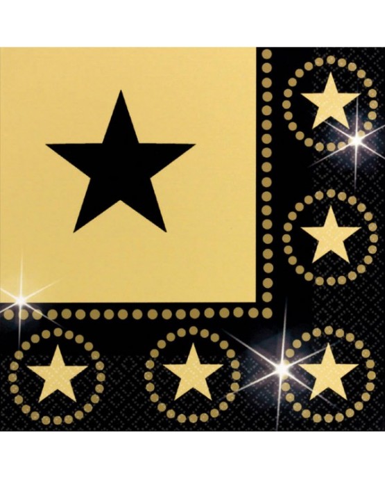 Servítky Hollywood 33cm 16ks