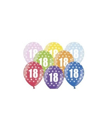 Latexové balóny číslo 18- hviezdy -30cm 10ks