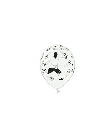 Latexové balóny Futbal - biele 37cm 10ks