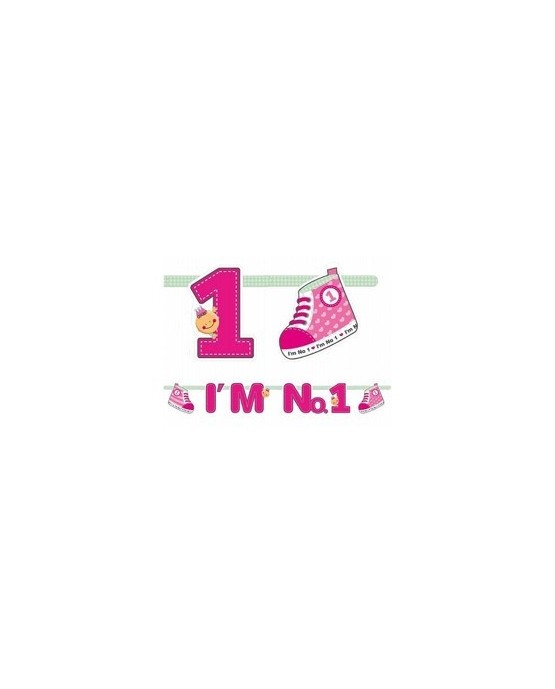 Banner I´m No.1 - ružový 110cm/P146