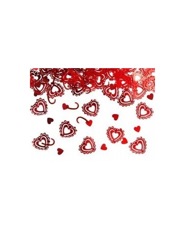 Konfety srdcia - červené 1,5 cm - 15 g