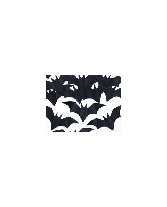 Konfety v tvare netopierov - čierne 10ks/P66