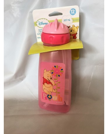 Plast. fľaša Macko Pu - ružová 357 ml