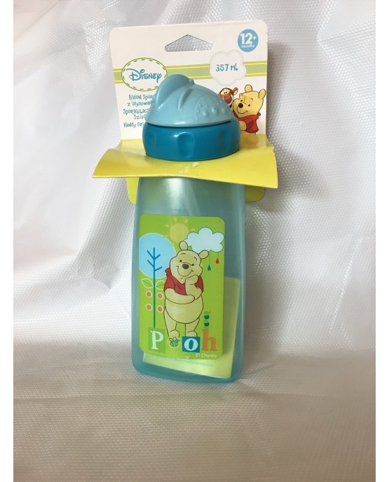 Plast. fľaša Macko Pu 357 ml modrá