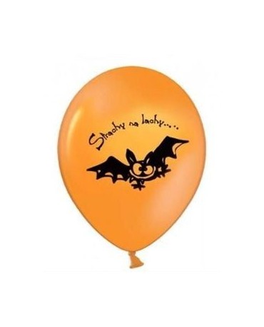 Latexové balóniky s motívom Netopier- oranžové 10ks 37cm/P44