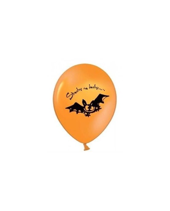 Latexové balóniky s motívom Netopier- oranžové 10ks 37cm/P44