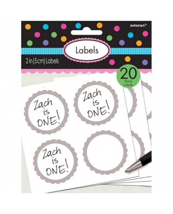 Štítky - strieborné 5,1cm 5ks