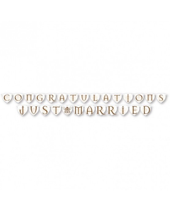 Banner Congratulations a Just Married