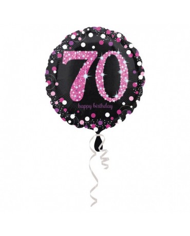 Fól. balón č. 70 - ružový 43cm