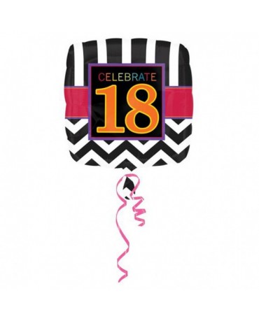 Fóliový balón Celebrate 18  43cm