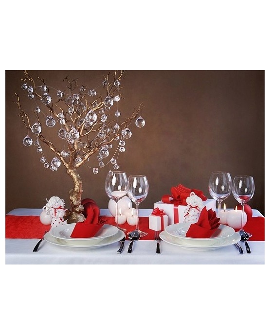 Organza - hladká červené víno 36cmx9m/P116