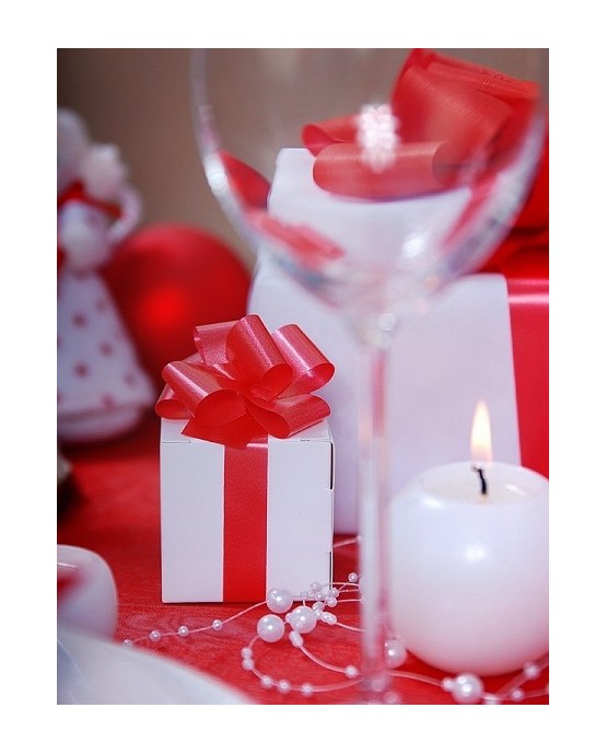 Organza - hladká červené víno 36cmx9m/P116