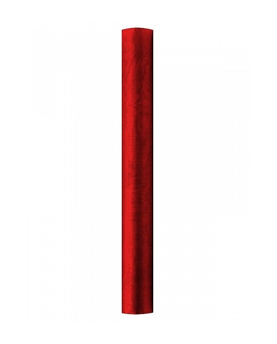 Organza - hladká červené víno 36cmx9m/P116