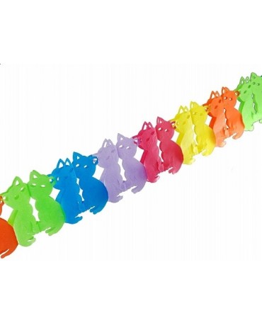 Girlanda mačiek 17 x 300 cm, 1 ks/P73