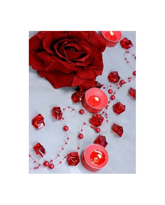 Dekor. -červený ľad 2,5x2,1cm 50ks