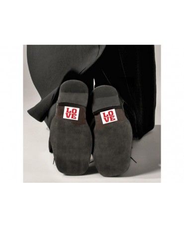 Nálepky na topánky Love 2ks