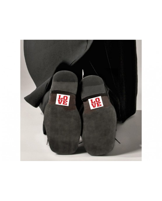 Nálepky na topánky Love 2ks