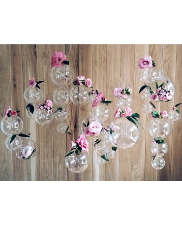 Sklenené gule 8cm 4 ks