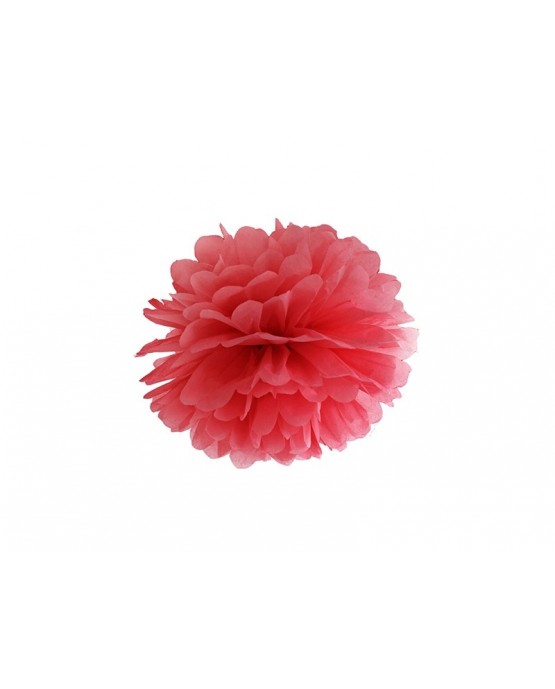 Visiaca dekorácia kvet - červený 25cm 1ks/P4