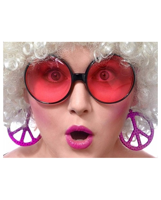 Okuliare - Peace ružové 1ks/P61