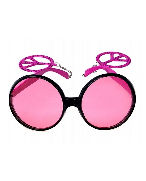 Okuliare - Peace ružové 1ks/P61