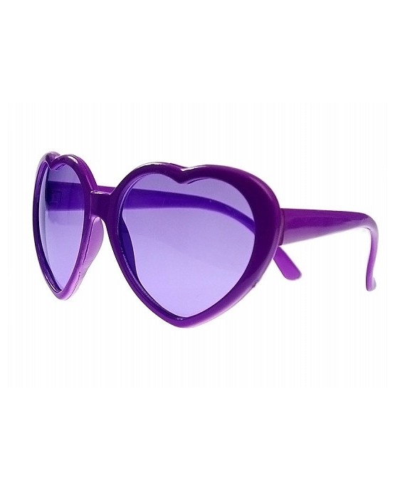 Okuliare - fialové srdcia 1ks/P61