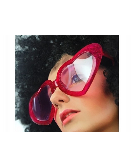 Okuliare - červené srdcia 1ks/P61