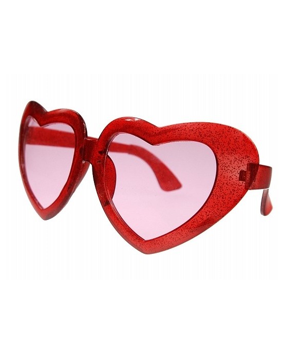 Okuliare - červené srdcia 1ks/P61