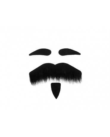 Čierne fúzy a obočie - veliteľ