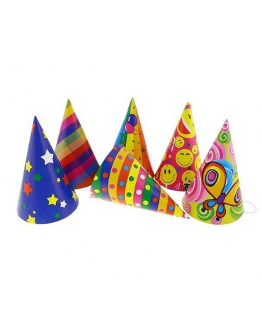 Klobúčiky- rôzne farby a vzory 6ks