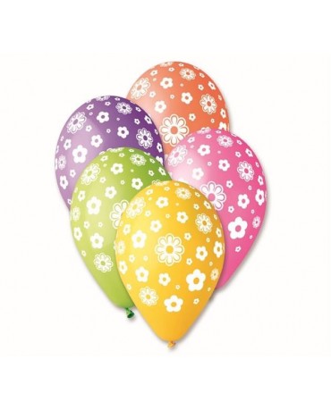 Latexové balóny kvety 12" 10ks