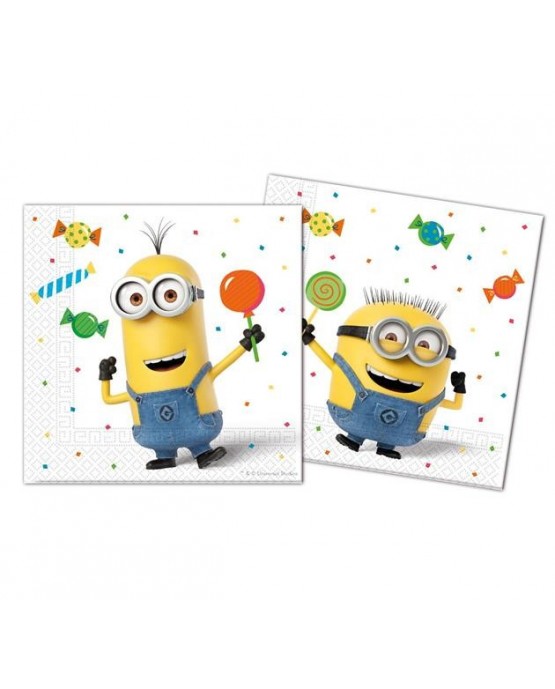 Servítky Mimoni Party 33cm 20ks