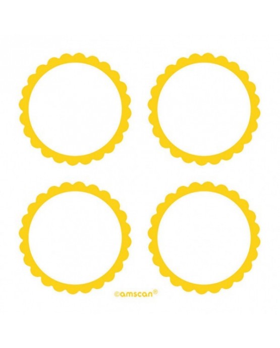 Štítky -žlté 5,1cm 20ks