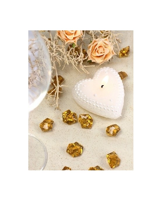 Dekor. - zlatý ľad 2,5x2,1cm 50ks
