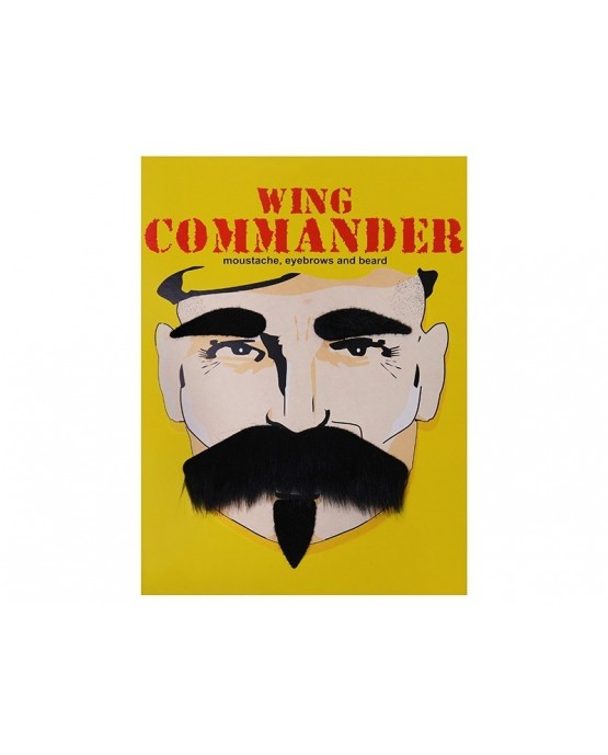 Čierne fúzy a obočie - veliteľ