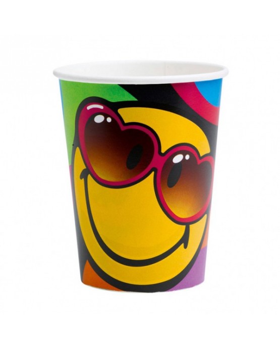 Poháre Smajlíci 266ml 8ks