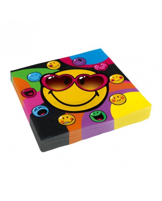 Servítky Smajlíci 33x33cm 20ks