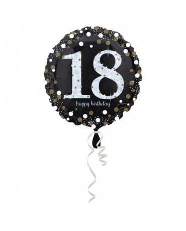 Fóliový balón číslo 18-zlatý 43cm