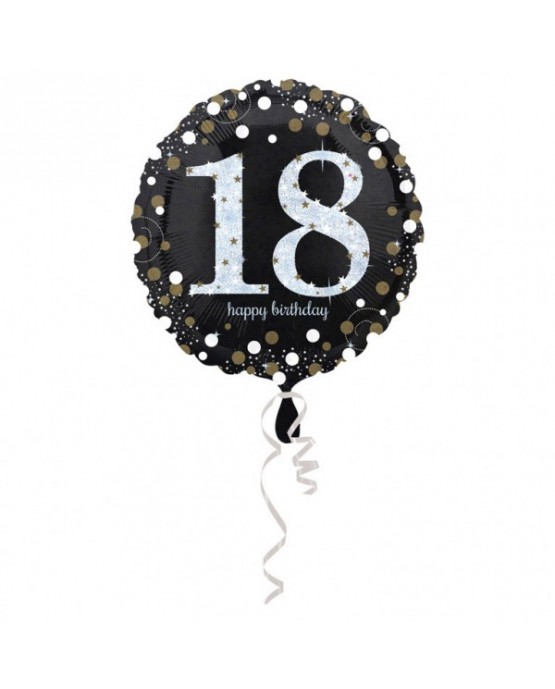Fól. balón č.18  -zlatý 43cm