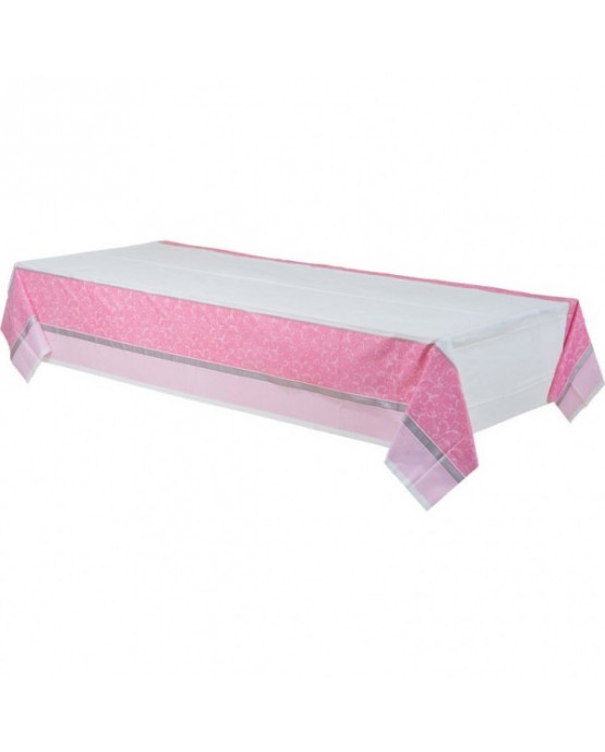 Obrus krst - ružový