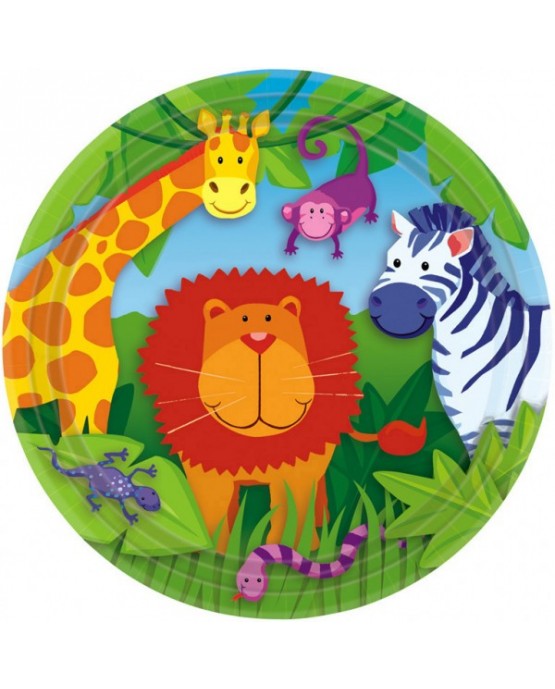 Tanieriky zvieratká v džungli 23cm 8ks
