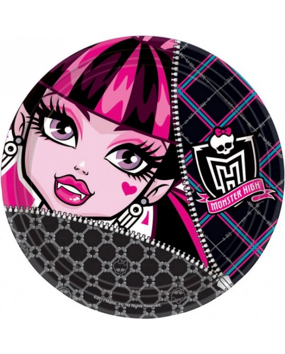 Tanieriky Monster High 23cm 8ks