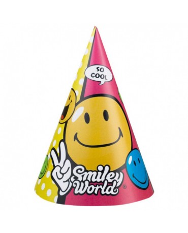 Klobúčiky Smiley World 6ks