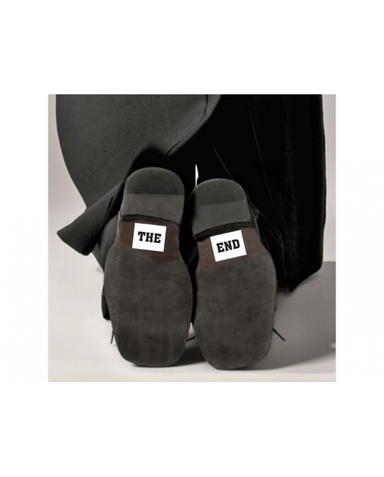 Nálepky na topánky THE END 2ks