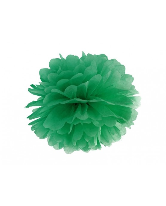 Pompón -tmavozelený 35cm