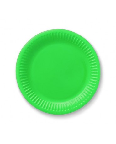 Tanieriky - jasnozelené 18cm 6ks