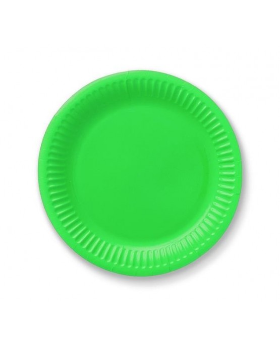 Tanieriky - jasnozelené 18cm 6ks